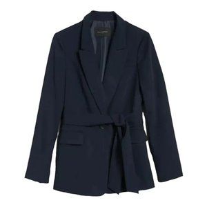 Brand New Banana Republic belted navy jacket - Size 10